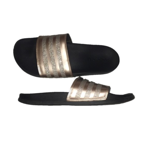 adidas adilette rose gold